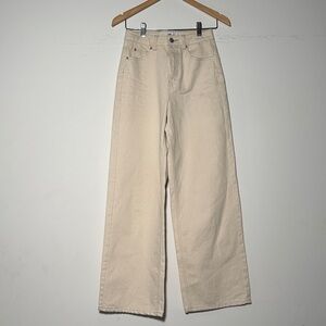 Twik Cream Flare & Wide Leg Jeans, size 25, 100% cotton!